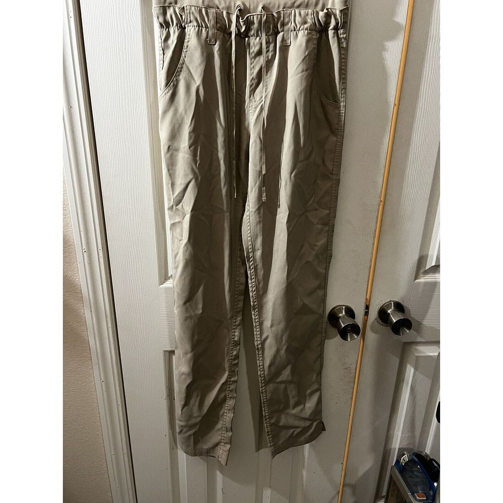 WOMENS KOI TECH Khaki TALL SCRUB‎ PANTS SIZE SMALL